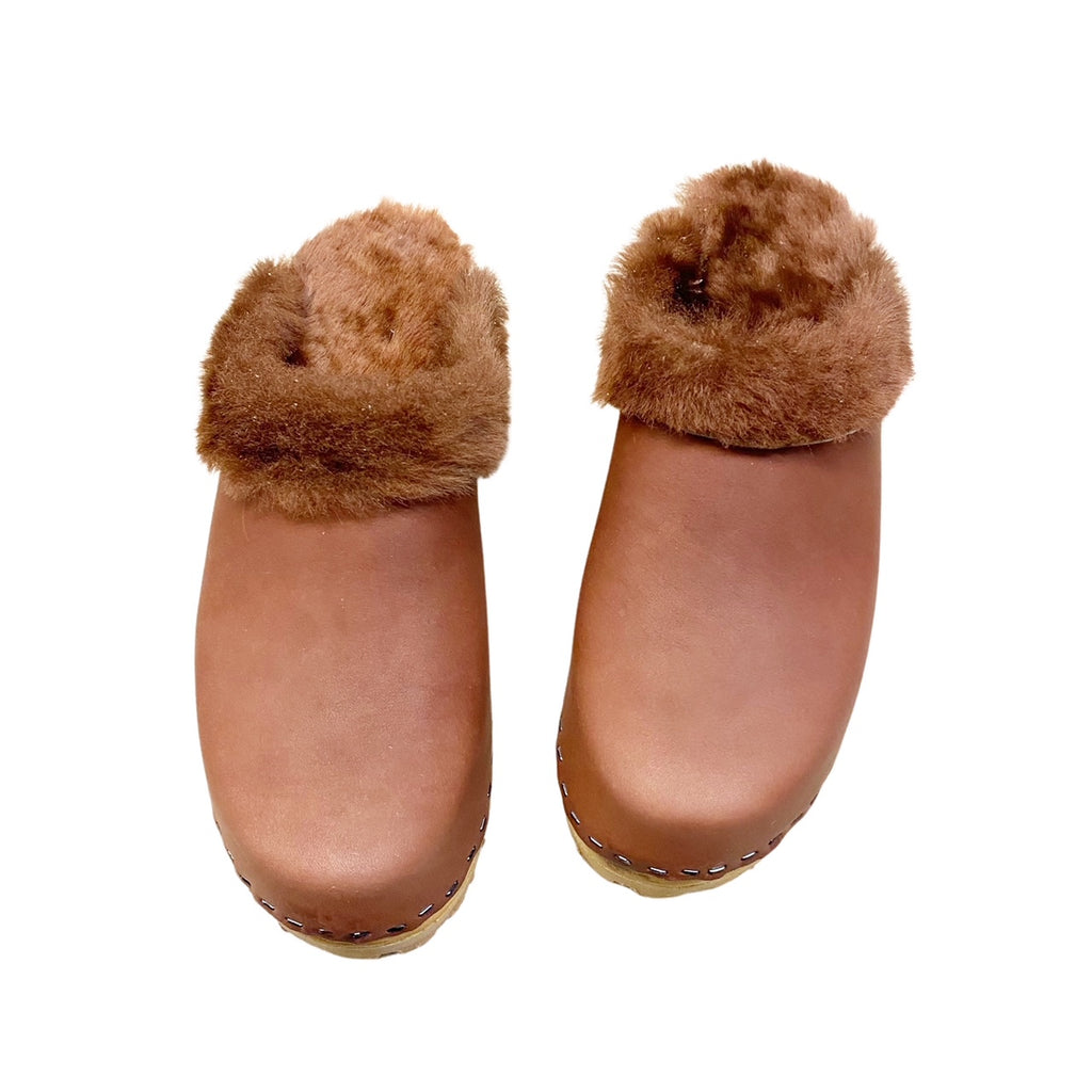 Mountain Sole Tone on Tone Shearling in your choice of Featured Leather and Shearling - Now on Sale 30% off