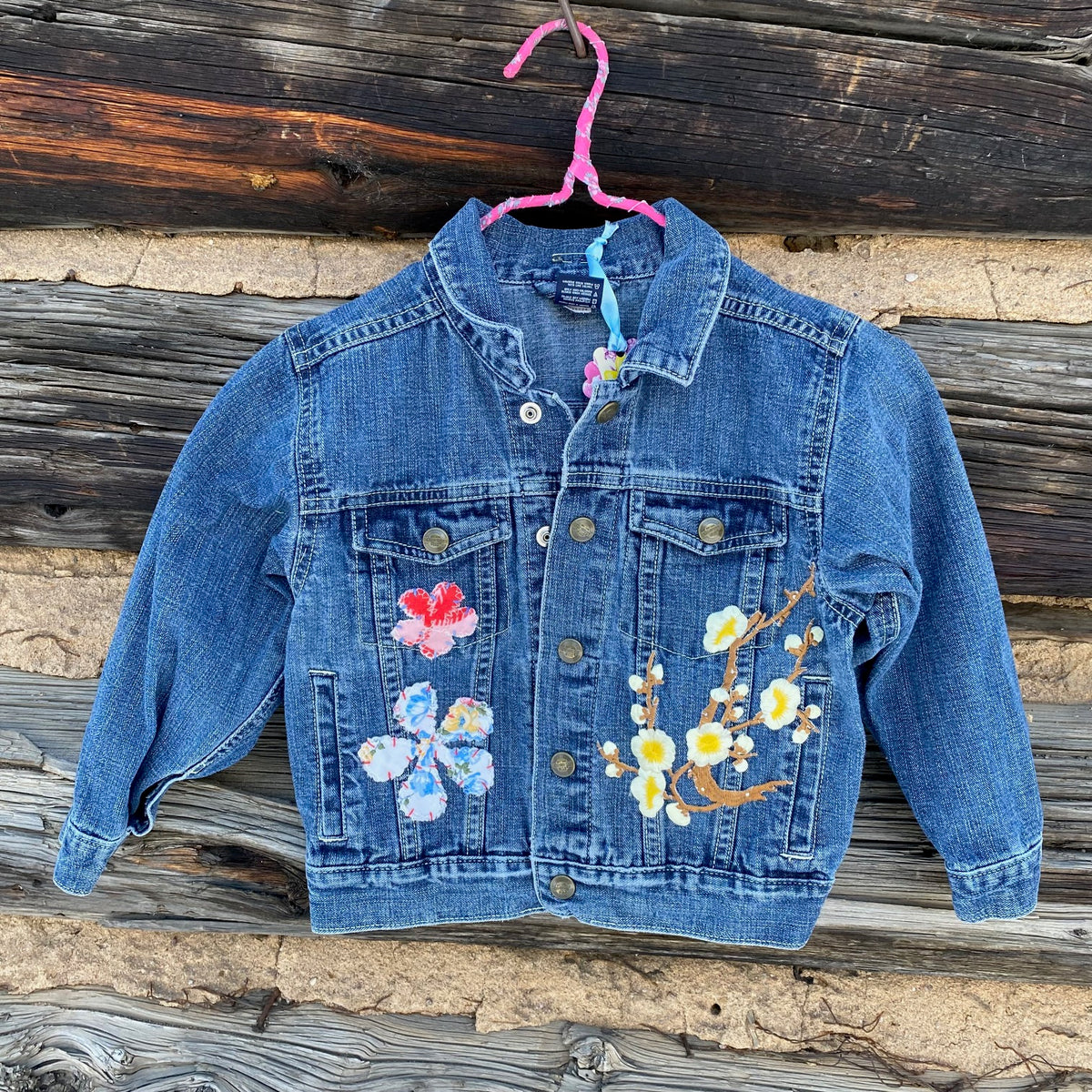 Tessa Kids Upcycled Denim Jacket size 5 – Tessa Clogs / Swedish