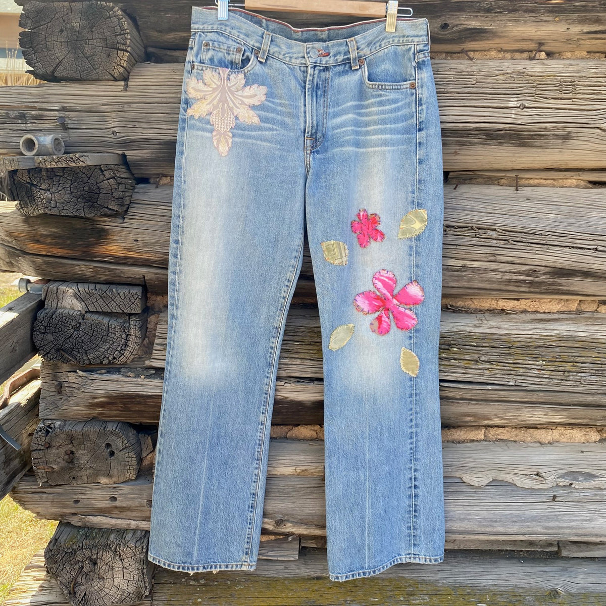 Tessa Hand Me Downs Upcycled Jeans Lucky Brand size 32 – Tessa