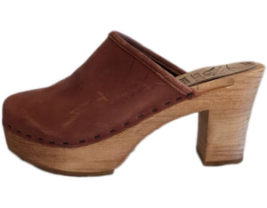 Ultimate High Solid Tessa Clog, 3 inch heel made in MInturn, CO