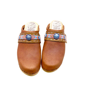 Traditional Heel Snap Strap Tessa Clogs, made in Colorado
