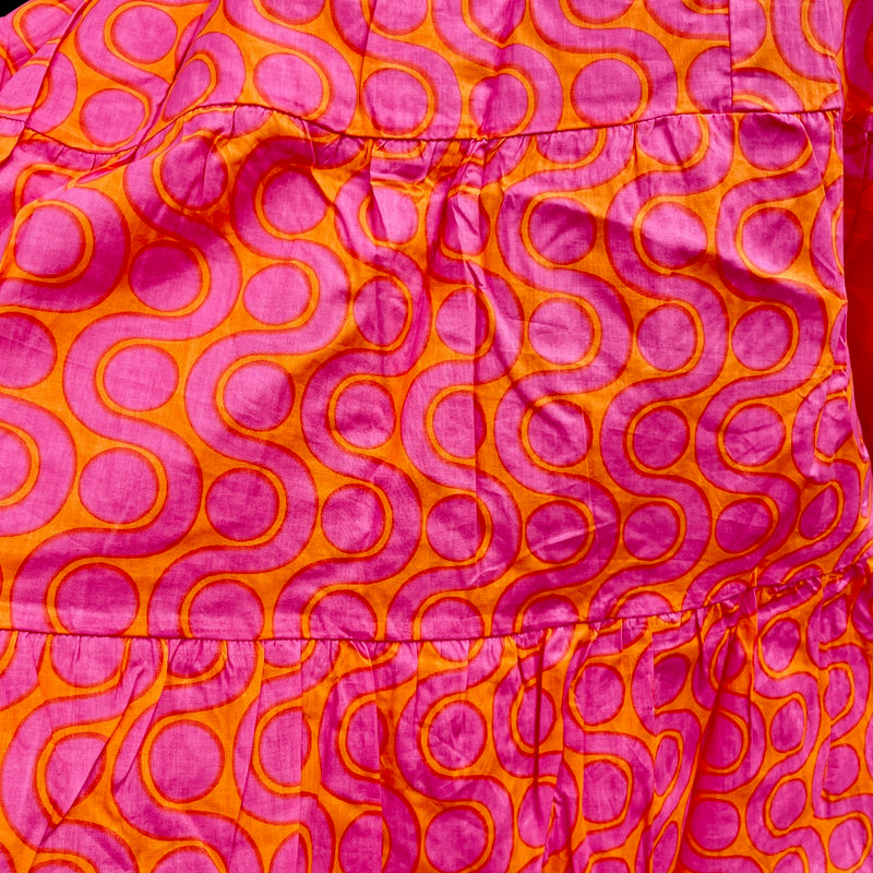 Pink Orange Camilla Skirt Fabric