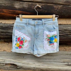 Tessa Upcycled Jean Shorts Hollister Size 25