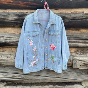 Tessa Upcycled Denim Jacket Size Large