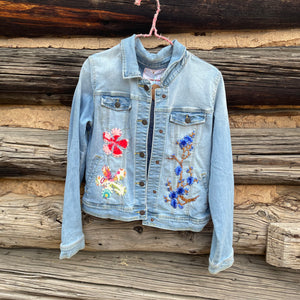 Tessa Upcycled Denim Jacket Size Medium