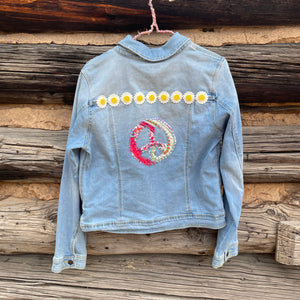 Tessa Upcycled Denim Jacket Size Medium