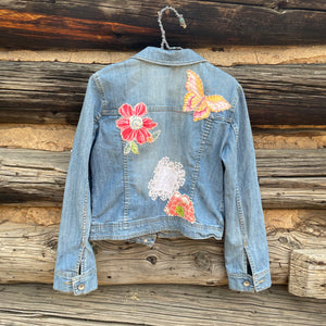 Tessa Upcycled Denim Jacket Size Small