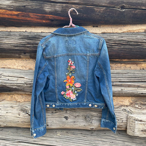 Tessa Upcycled Denim Jacket Size S