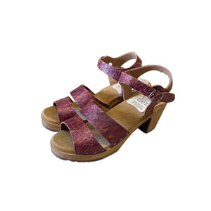 Pink Fishscale Emma High Heel Sandal