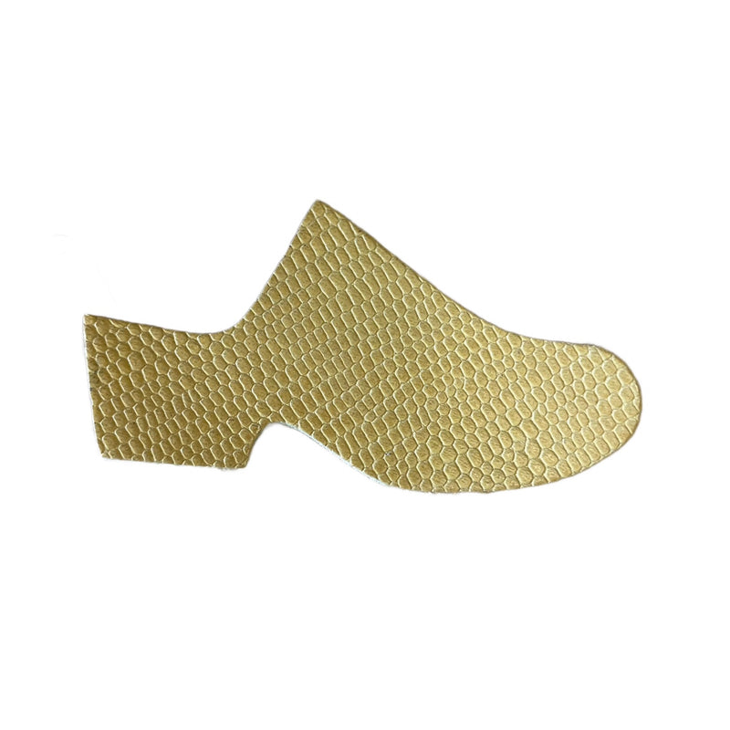 Traditional Heel in your choice of Featured Leather and Gretel Snap Strap