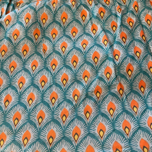 Asha Camilla Skirt in Turquoise Print