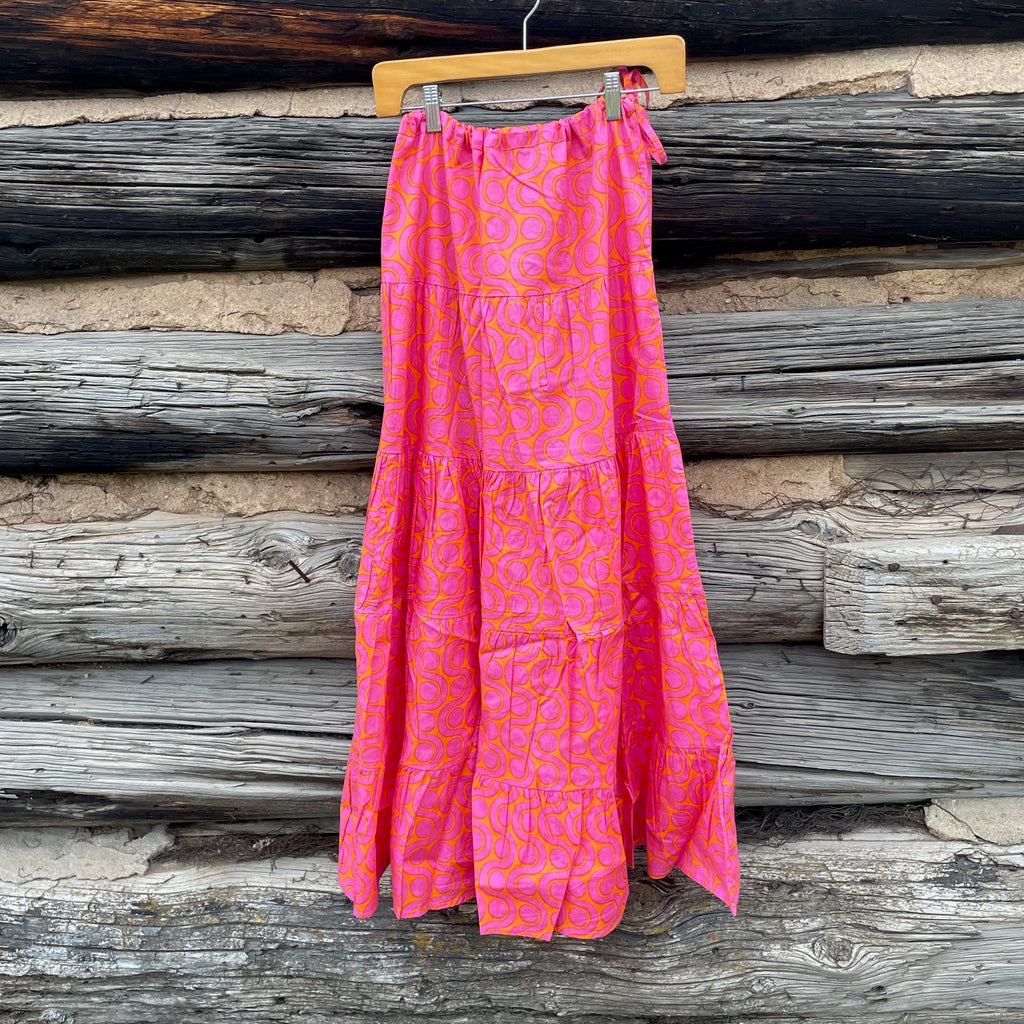 Asha Camilla Skirt Pink Orange