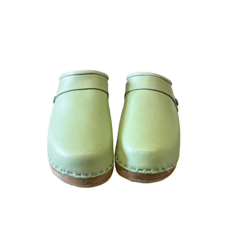 Pistachio Traditional Heel Clog