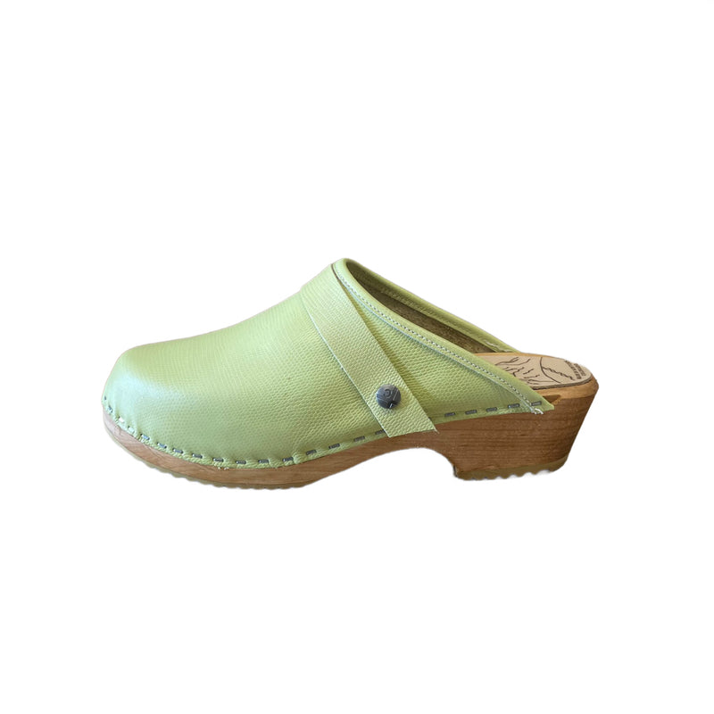 Pistachio Traditional Heel Clog