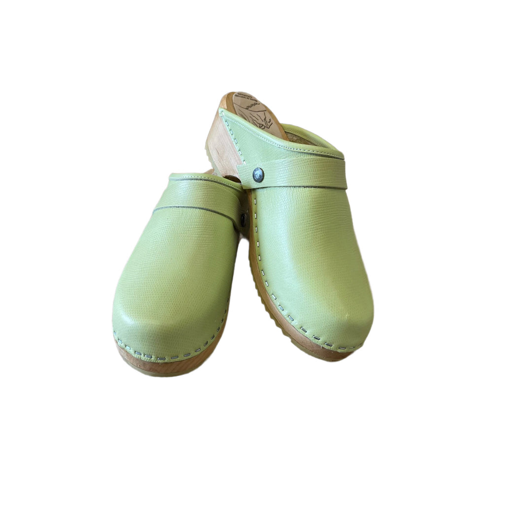 Pistachio Traditional Heel Clog