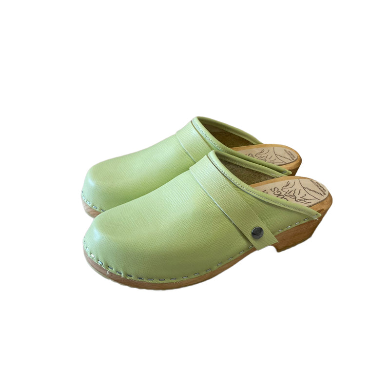 Pistachio Traditional Heel Clog