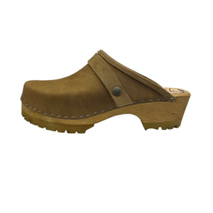 Camel  Solid Mountain Clog Snap strap