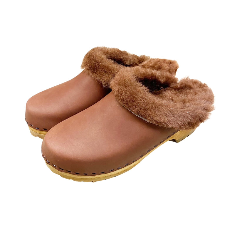 Mountain Sole Tone on Tone Shearling in your choice of Featured Leather and Shearling - Now on Sale 30% off