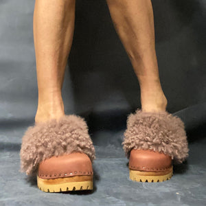 Mountain Sole Yura Toscana Shearling in your choice of Featured Leather and Shearling