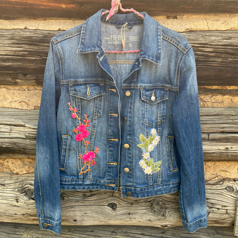 Tessa Upcycled Denim Jacket Size Small