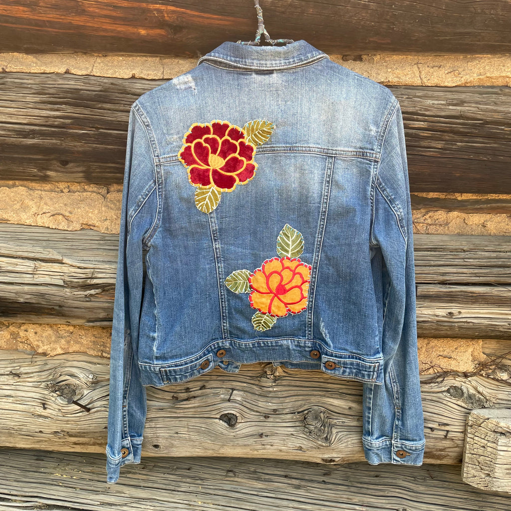 Tessa Upcycled Denim Jacket Size Small