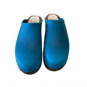 Pacific Blue Traditional Heel Clogs