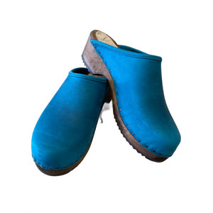 Pacific Blue Traditional Heel Clogs