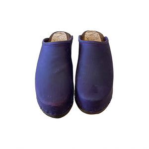 Dark Violet Traditional Heel Clogs
