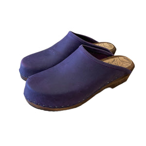 Dark Violet Traditional Heel Clogs