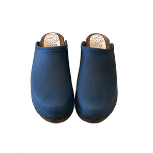Midnight Blue Traditional Heel Clogs