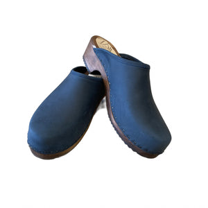 Midnight Blue Traditional Heel Clogs