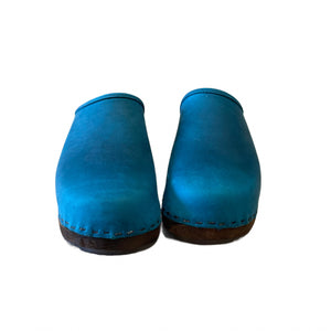 Pacific Blue Traditional Heel Clogs