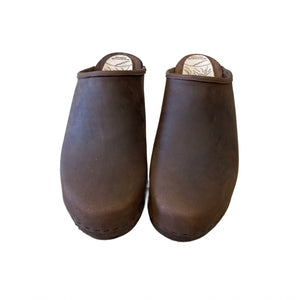 Chocolate Brown Traditional Heel Clogs