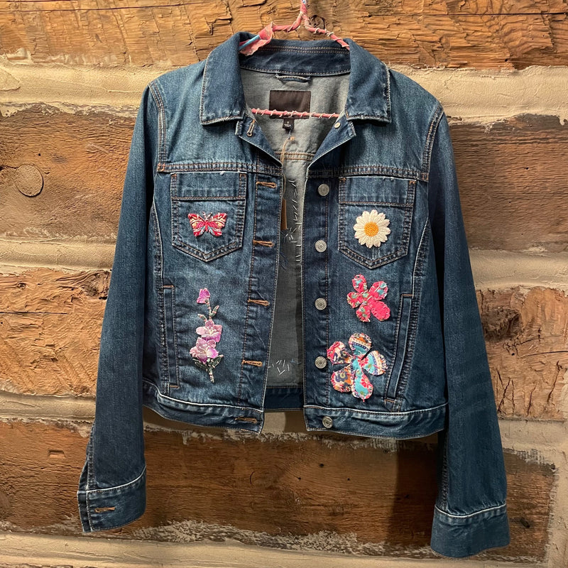 Tessa Upcycled Denim Jacket Size S