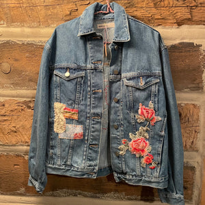 Tessa Upcycled Denim Jacket Size XL