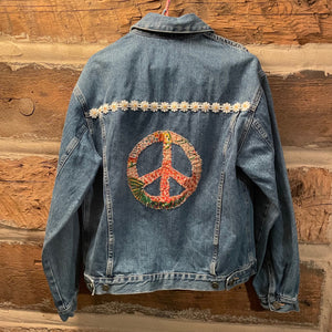 Tessa Upcycled Denim Jacket Size XL