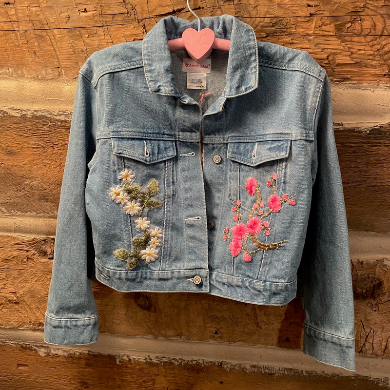 Tessa Kids Upcycled Denim Jacket size 10/12y