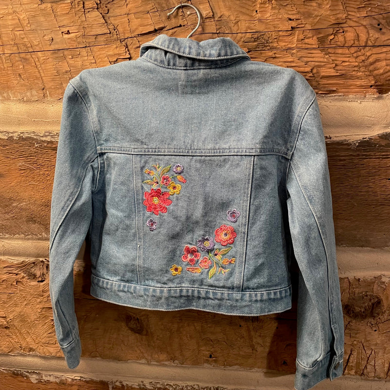 Tessa Kids Upcycled Denim Jacket size 10/12y