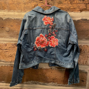 Tessa Upcycled Denim Jacket Size XL