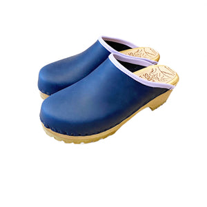 Plain Blueberry with Lilac Edgeband Mountain Clog