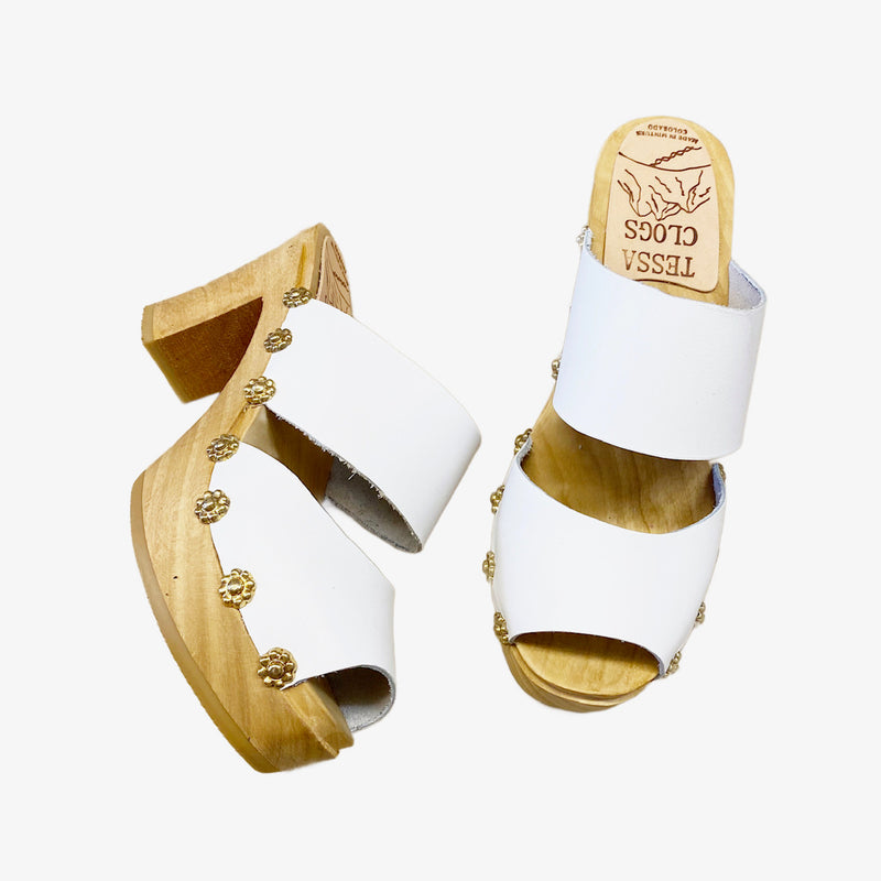 Ultimate High Chloe Sandal in your choice of Featured Leather