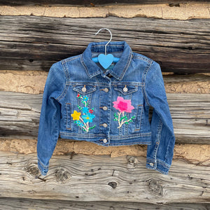Tessa Kids Upcycled Denim Jacket size XS