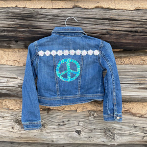 Tessa Kids Upcycled Denim Jacket size XS