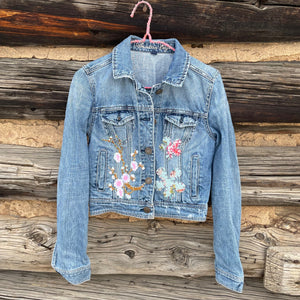Upcycled Emroidered Denim Jacket