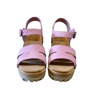 Light Pink High Heel mountain Sole Saga Sandal