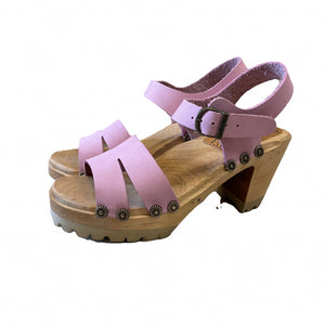Light Pink High Heel mountain Sole Saga Sandal