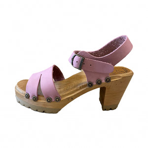 Light Pink High Heel mountain Sole Saga Sandal