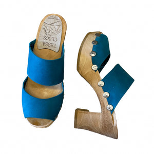 Ultimate High Ebba Two Strap Sandal in Teal