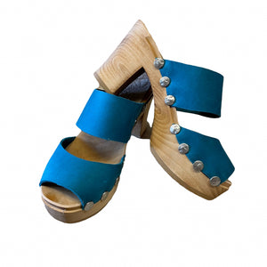 Ultimate High Ebba Two Strap Sandal in Teal