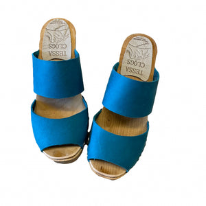 Ultimate High Ebba Two Strap Sandal in Teal